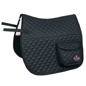 HILASON Western Horse Luxury Quilted Saddle Pads With Pockets